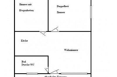 Grundriss der Ferienwohnung